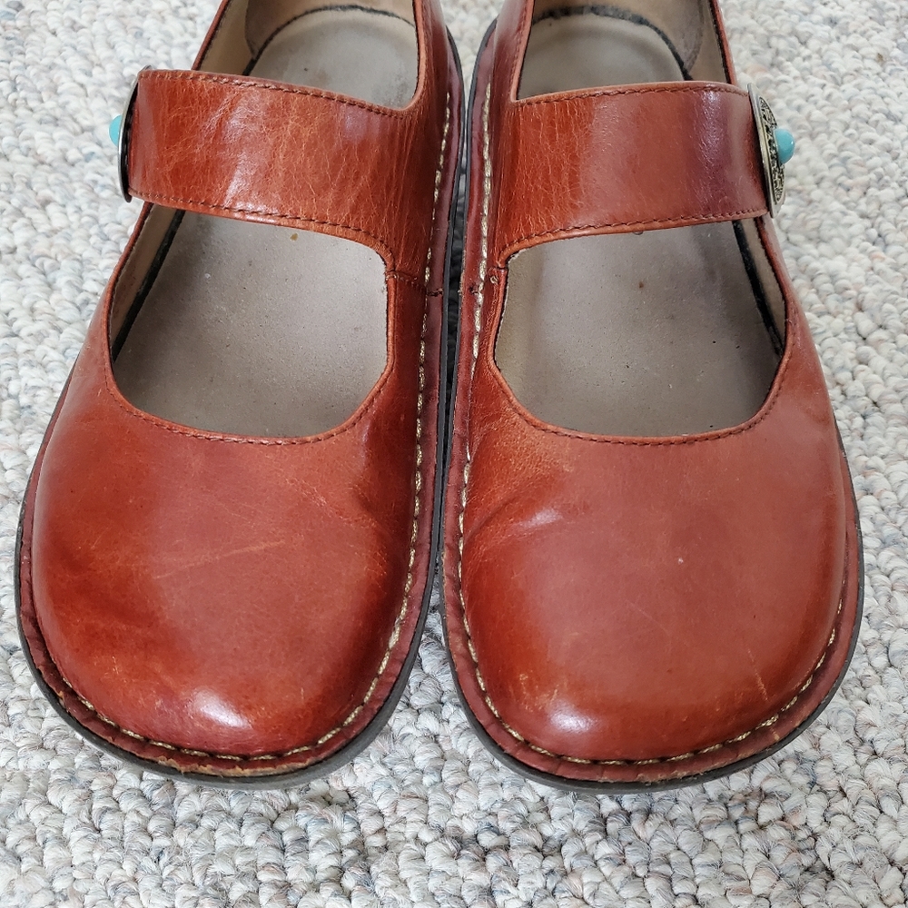 ALEGRIA paloma Mary Jane shoes brown leather - Picture 5 of 11